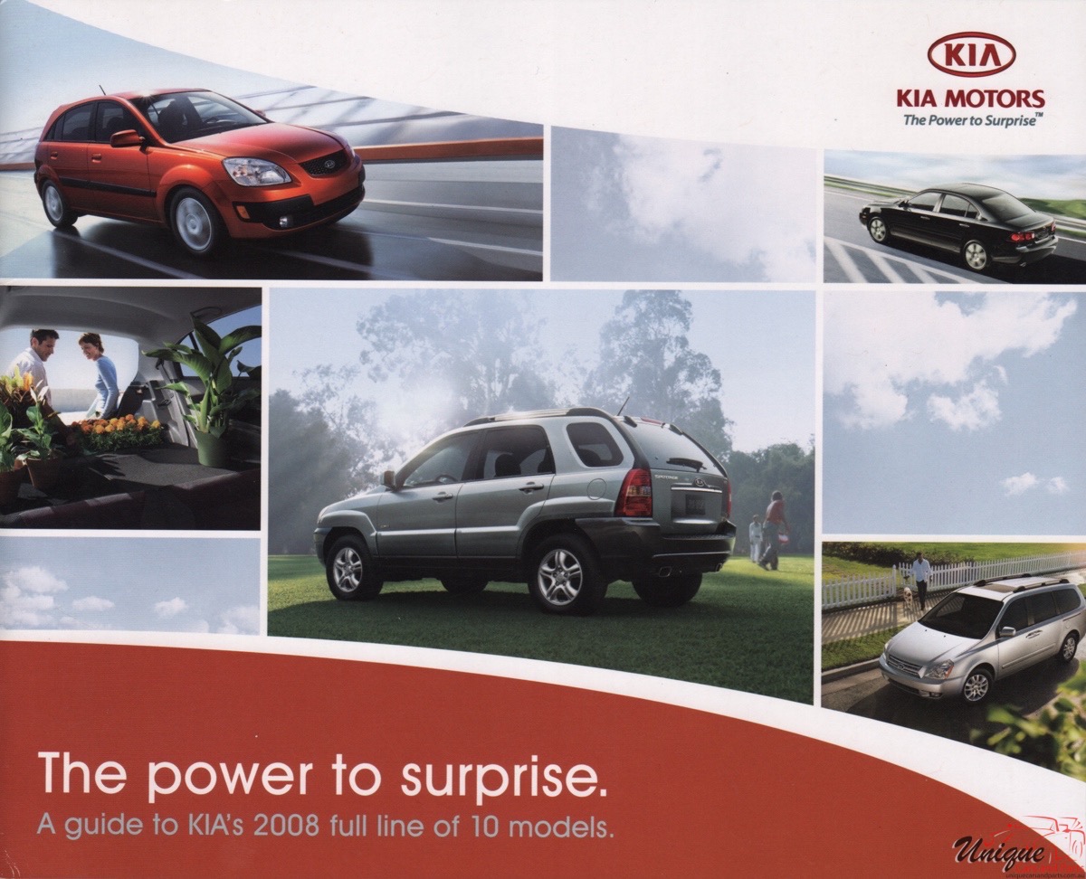 2008 Kia Model Linup Full-Line Brochure